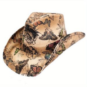 Trace Straw Western Drifter Cowboy Hat