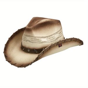 Saddle Natural Fiber Western Drifter Cowboy Hat