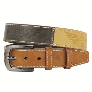 Cowboy Embossed PU Leather Belts For Men With Buckle Western Country Belts For Jeans Pants Dresses Casual